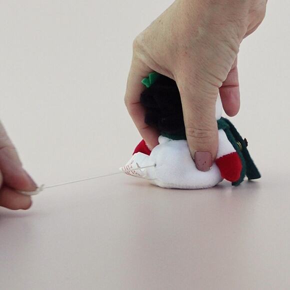 Papel Giftware Bounce About Plush Snowman Pull String & Bounces, Christmas toy - Picture 5 of 7